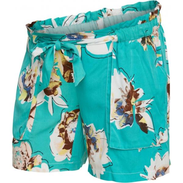 Shorts premaman con stampa e tasche verde Mama.licious