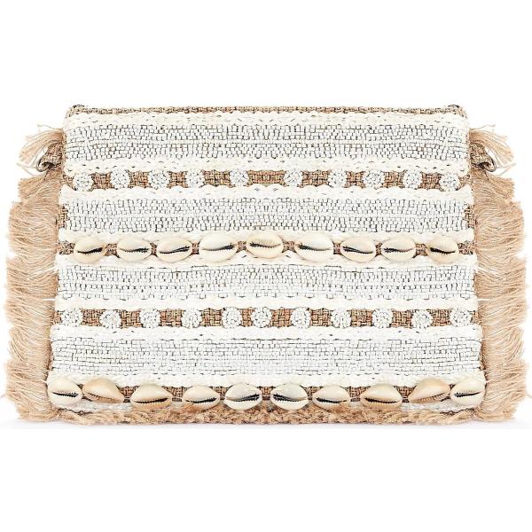 pochette Rinascimento bianco geometrica