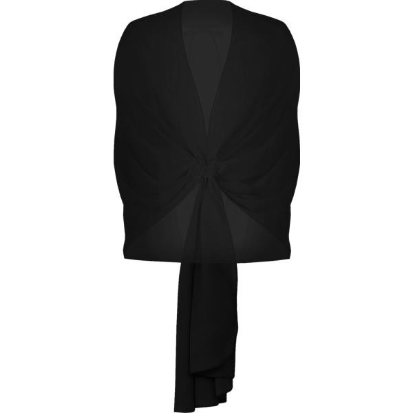 stole Rinascimento nero tinta unita