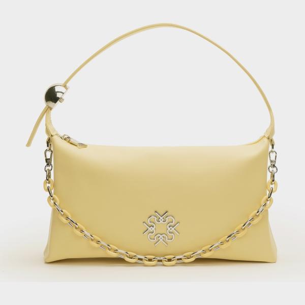 borse a spalla Rinascimento marrone tinta unita