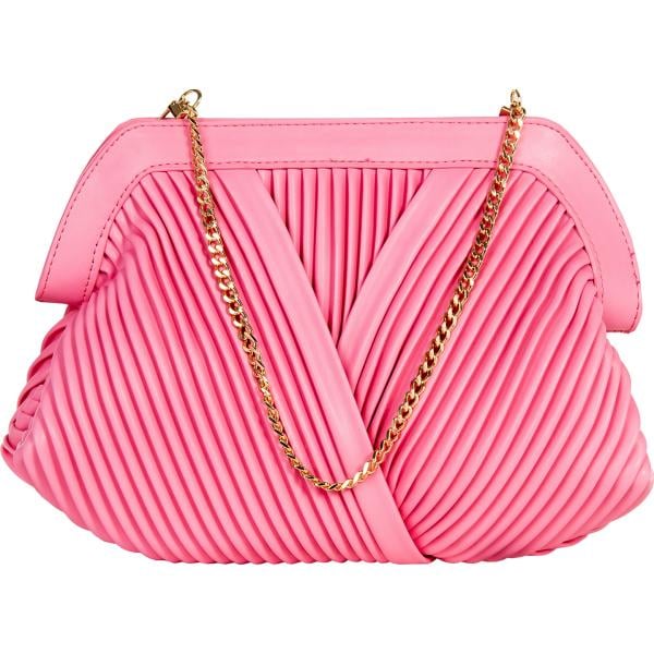pochette Rinascimento rosa tinta unita