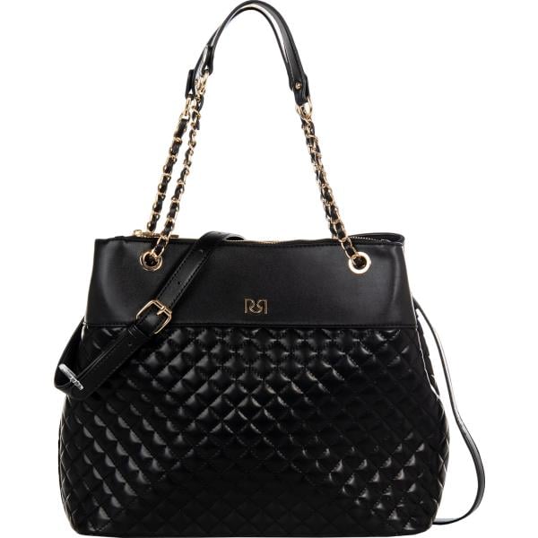 shopping bag Rinascimento nero tinta unita