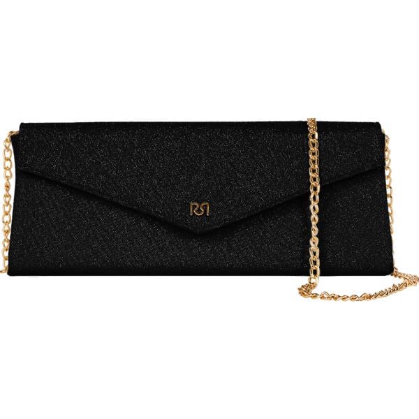 pochette Rinascimento nero tinta unita