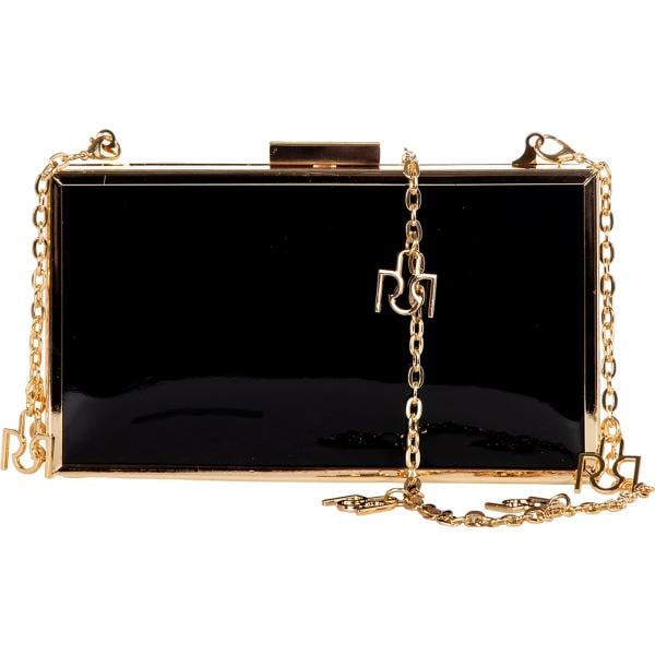 pochette Rinascimento nero tinta unita