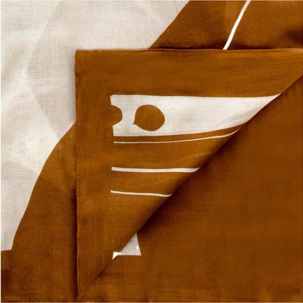 sciarpe Rinascimento marrone geometrica