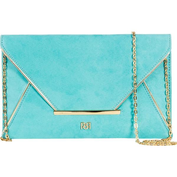 pochette Rinascimento blu tinta unita