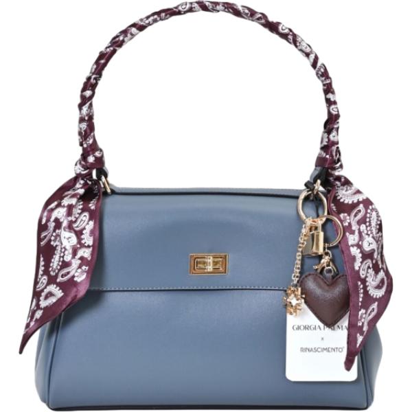borse a mano Rinascimento blu paisley