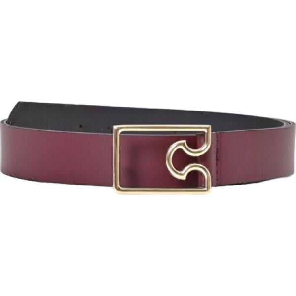 Cintura da donna in marrone scuro effetto lucido made in italy con fibbia in metallo Rinascimento Rinascimento