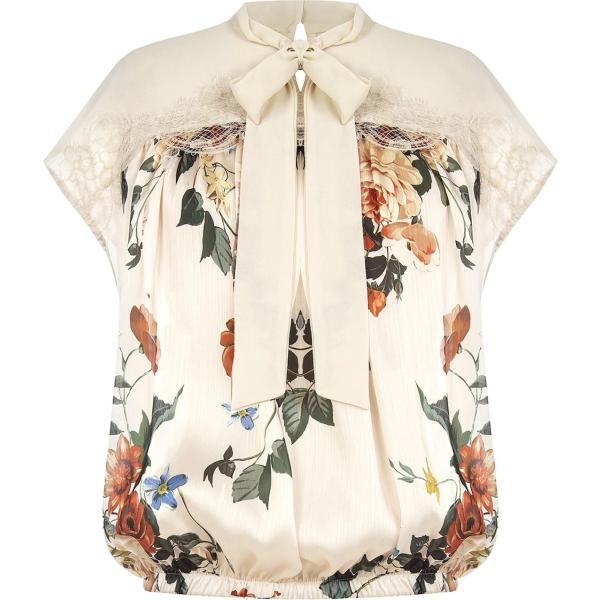 bluse Rinascimento bianco con stampe