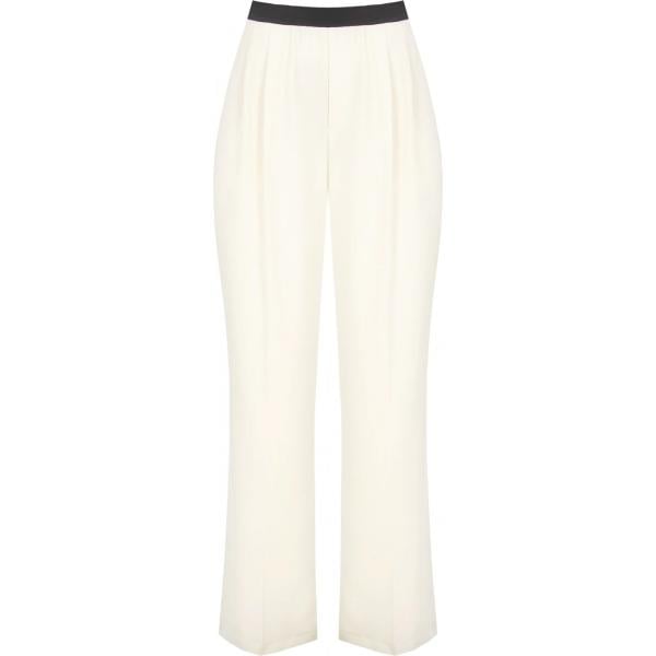 pantaloni a palazzo Rinascimento bianco