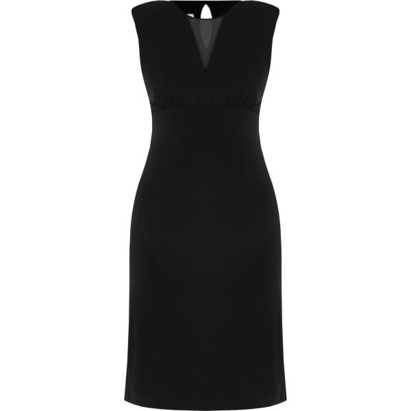 vestiti midi/longuette Rinascimento nero tinta unita