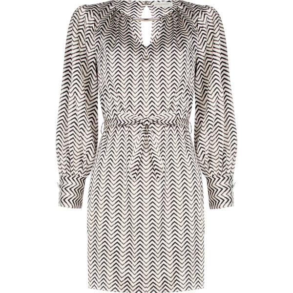 vestiti corti Rinascimento grigio con stampe