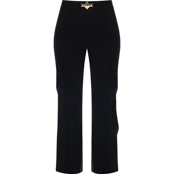 pantaloni cargo Rinascimento nero tinta unita