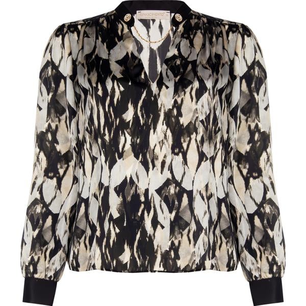 bluse Rinascimento multicolore con stampe