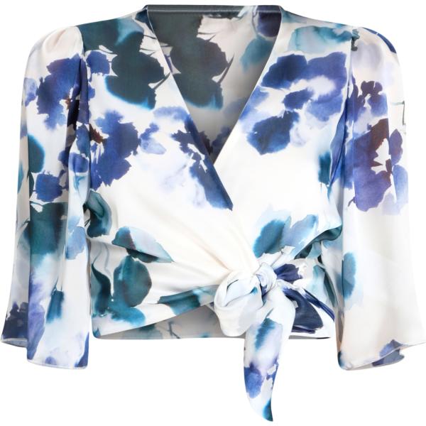 bluse Rinascimento bianco con stampe