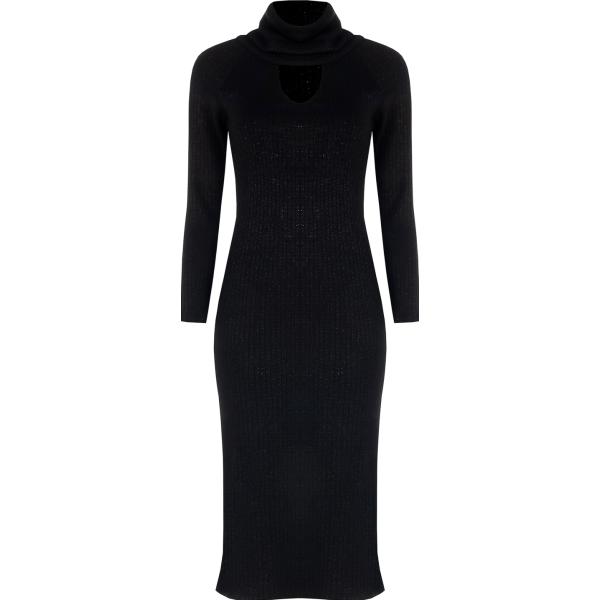 vestiti midi/longuette Rinascimento nero tinta unita