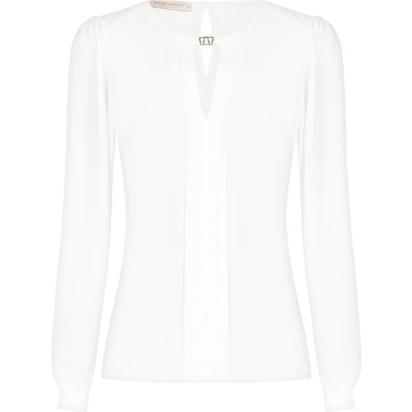 bluse Rinascimento bianco tinta unita