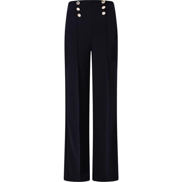 pantaloni Rinascimento nero tinta unita