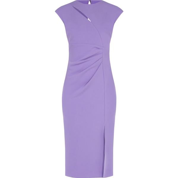 vestiti midi/longuette Rinascimento viola tinta unita
