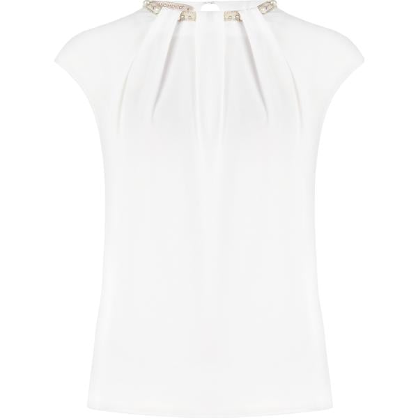 bluse Rinascimento bianco tinta unita