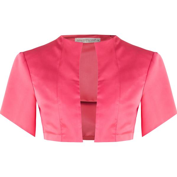 bolero Rinascimento rosa tinta unita