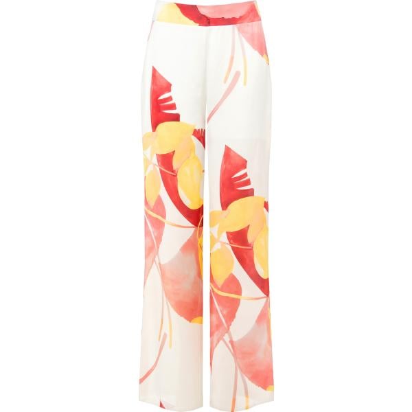 pantaloni Rinascimento bianco con stampe