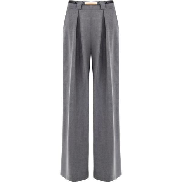 pantaloni a palazzo Rinascimento grigio tinta unita