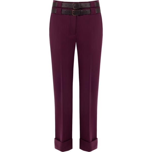 pantaloni Rinascimento marrone tinta unita