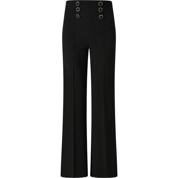 pantaloni Rinascimento nero tinta unita