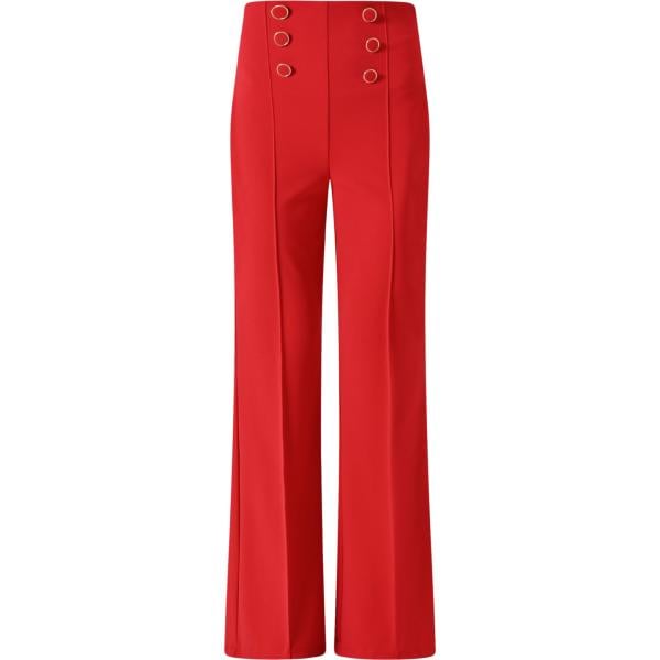 pantaloni Rinascimento rosso tinta unita