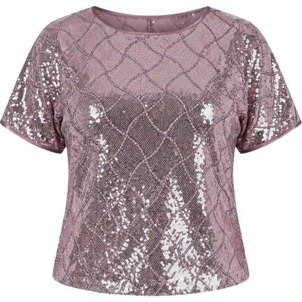 bluse Rinascimento marrone geometrica
