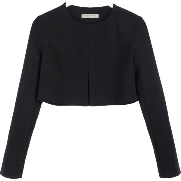 bolero Rinascimento nero tinta unita