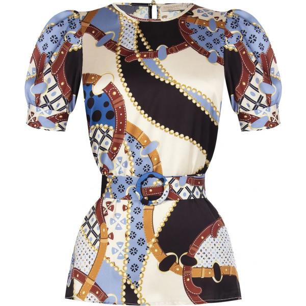 bluse Rinascimento multicolore con stampe