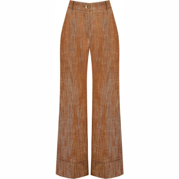 pantaloni a palazzo Rinascimento marrone