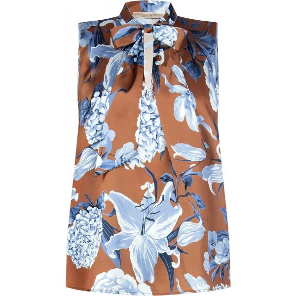 top Rinascimento multicolore con stampe