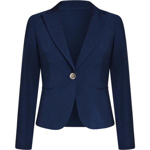 blazer Rinascimento blu tinta unita