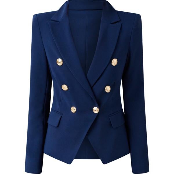 blazer Rinascimento blu tinta unita