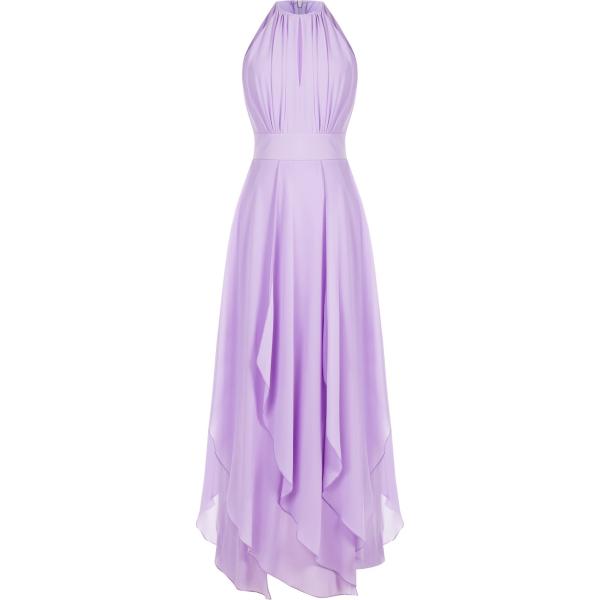 vestiti lunghi Rinascimento viola tinta unita