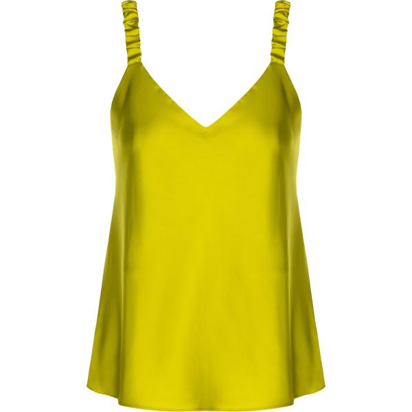 top Rinascimento giallo tinta unita