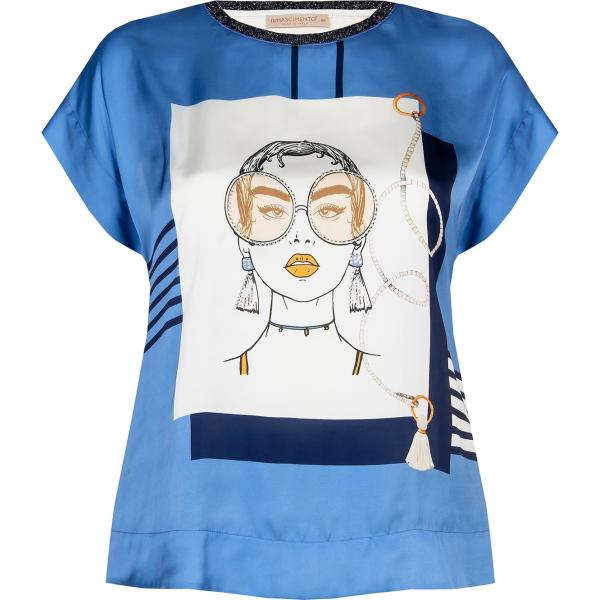 bluse Kitana multicolore con stampe