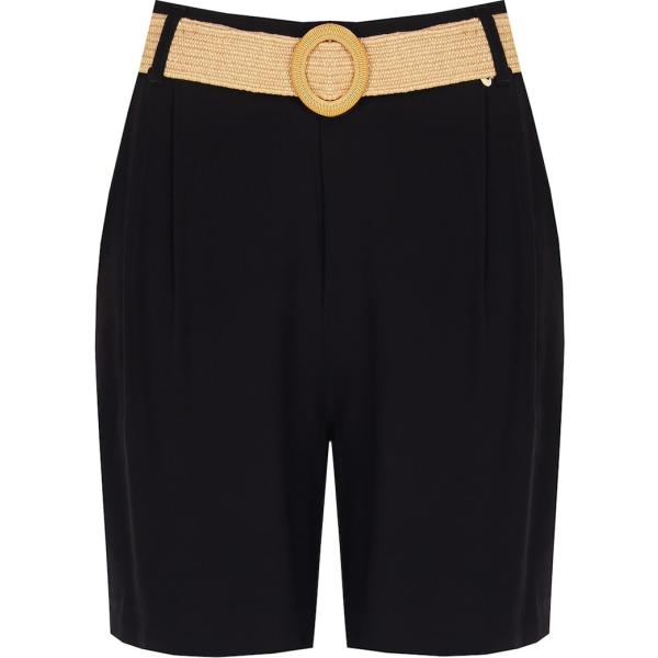shorts Rinascimento nero tinta unita