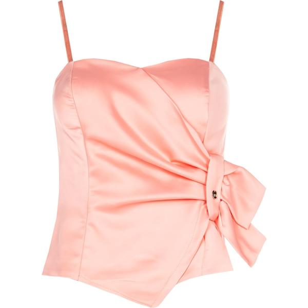 top Rinascimento rosa tinta unita