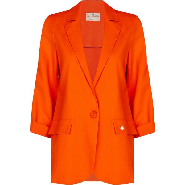 blazer Rinascimento rosso tinta unita