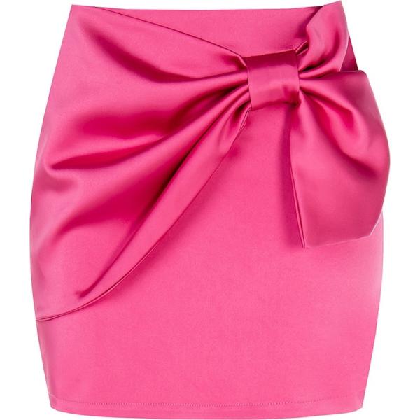 minigonne Rinascimento rosa tinta unita