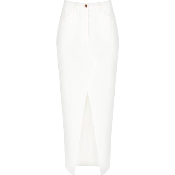 gonne lunghe Rinascimento bianco tinta unita