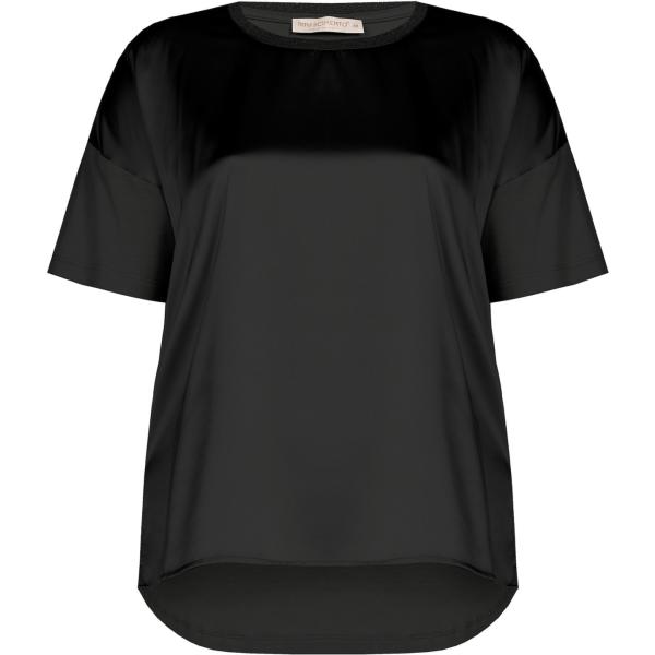 bluse Rinascimento nero tinta unita