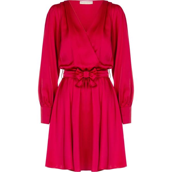 vestiti corti Rinascimento rosso tinta unita