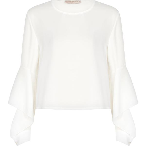 bluse Rinascimento bianco tinta unita