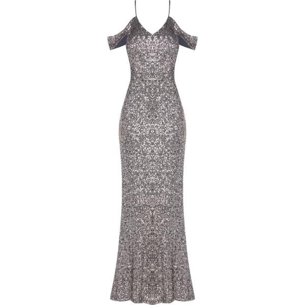 vestiti lunghi Rinascimento grigio tinta unita