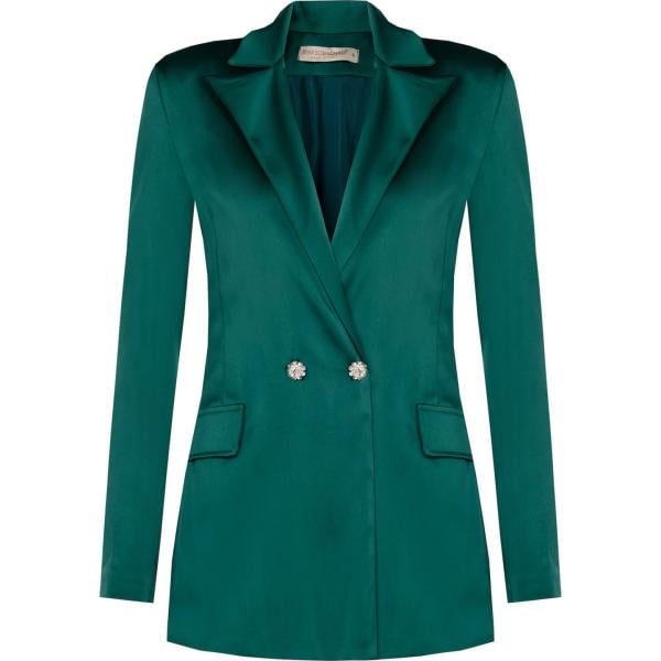 blazer Rinascimento verde tinta unita